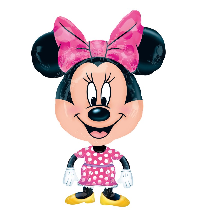 Balonek Chodící Minnie Mouse