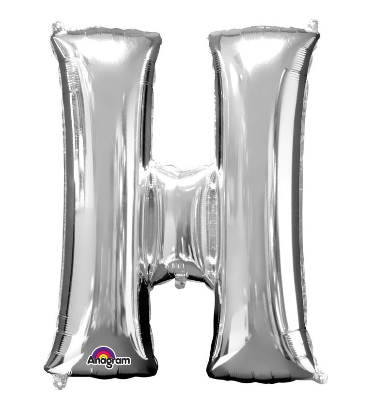 Balonek "H" - stříbrný