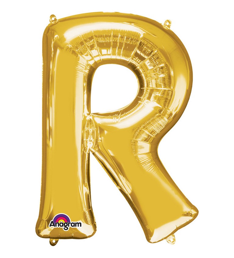 Balonek "R" - zlatý