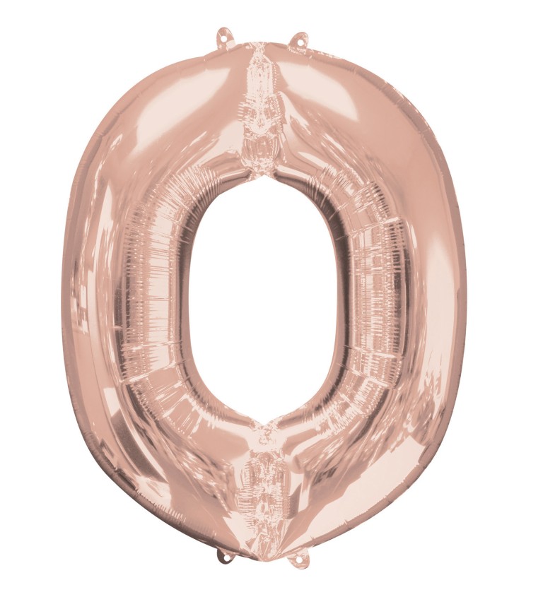Balonek "O" - růžové zlato