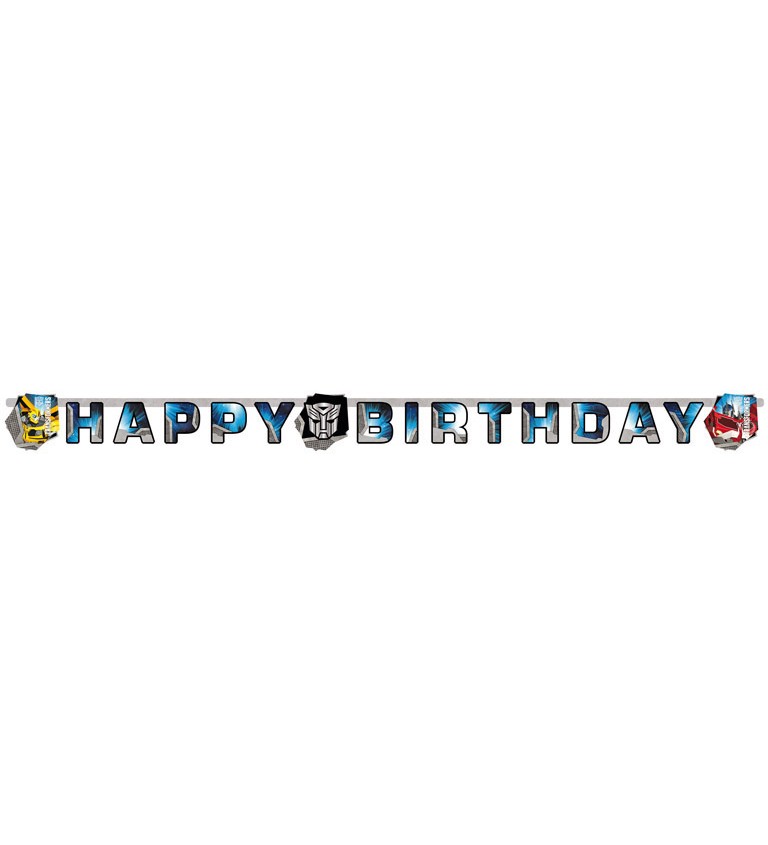 Girlanda - Happy Birthday s Transformers