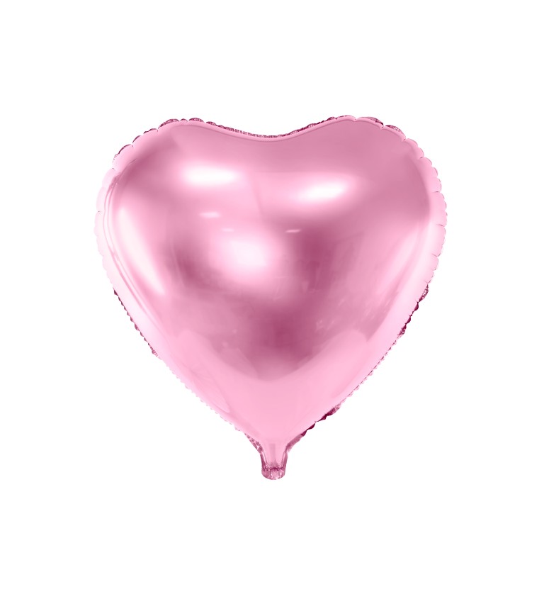 Fóliový balónek - růžové srdíčko
