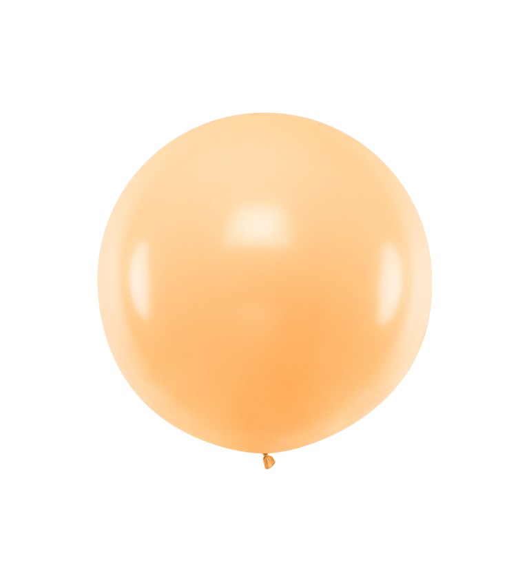 Pastelový světle oranžový mega balónek