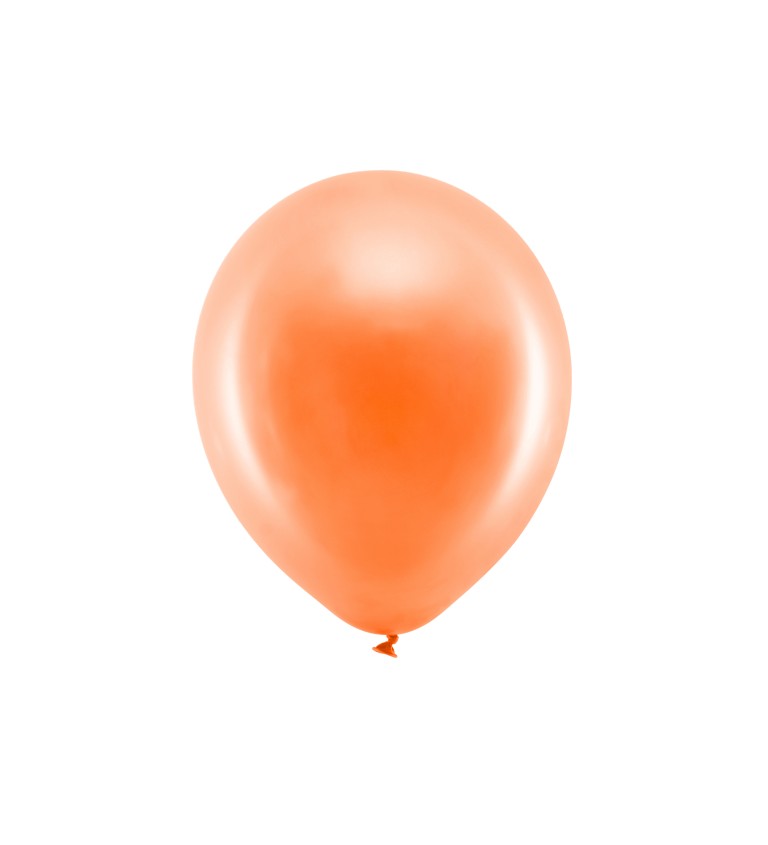 Metalické oranžové balónky