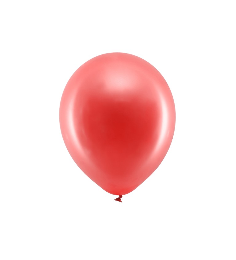 Červené balónky metalické
