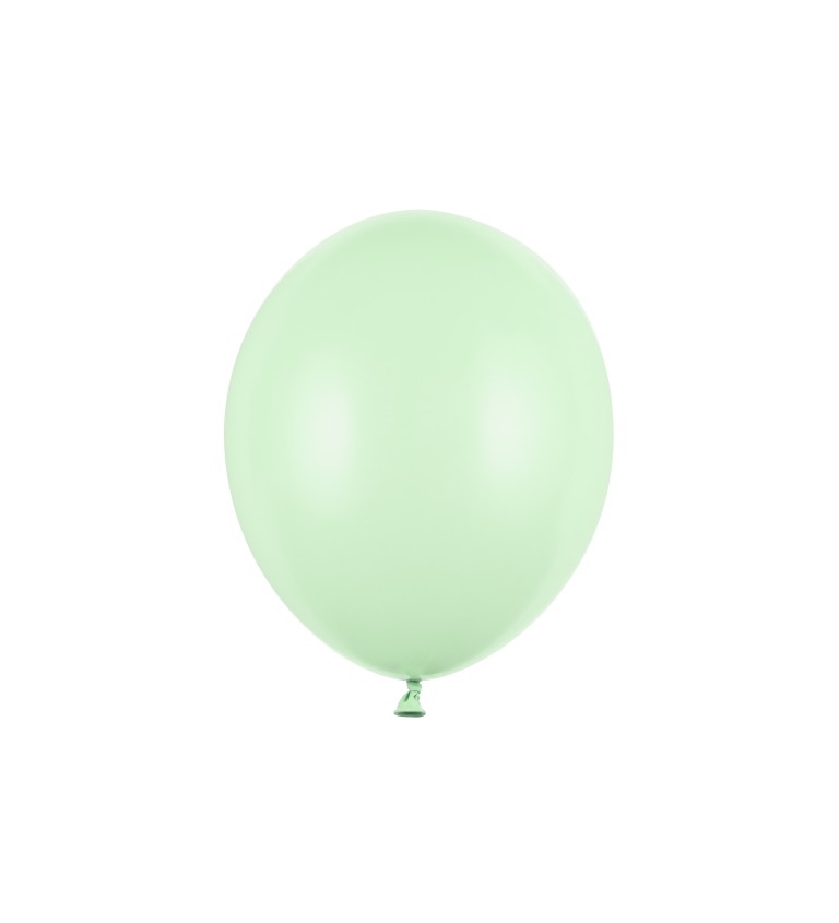Balónek pastelový - světle zelený 10 ks