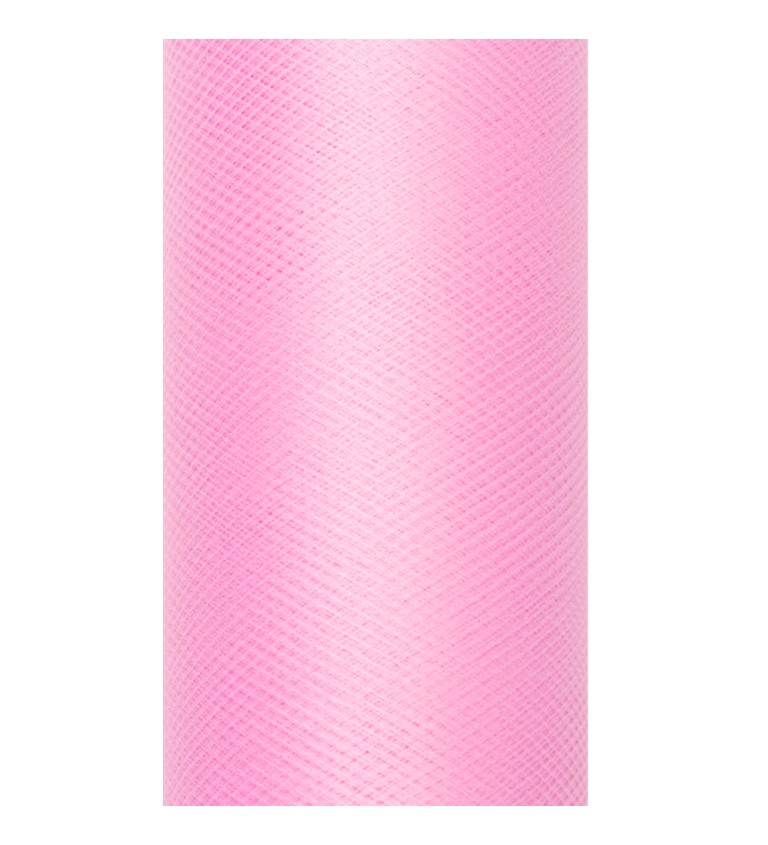 Dekorativní tyl - světle růžový (15cm)