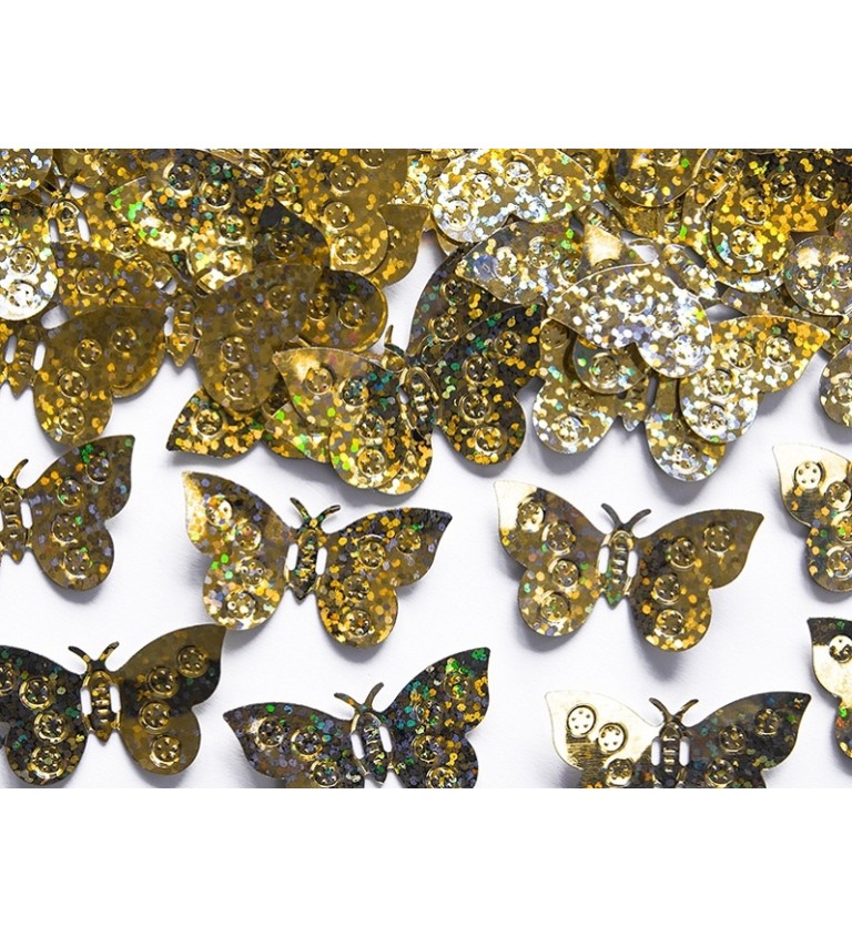 Konfety - zlatí motýlci