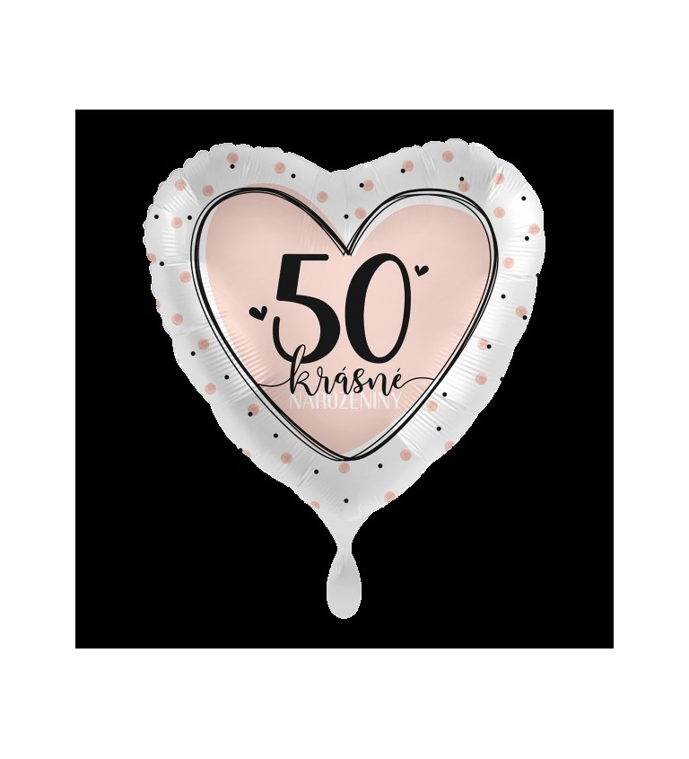 Fóliový balónek Krásné narozeniny 50