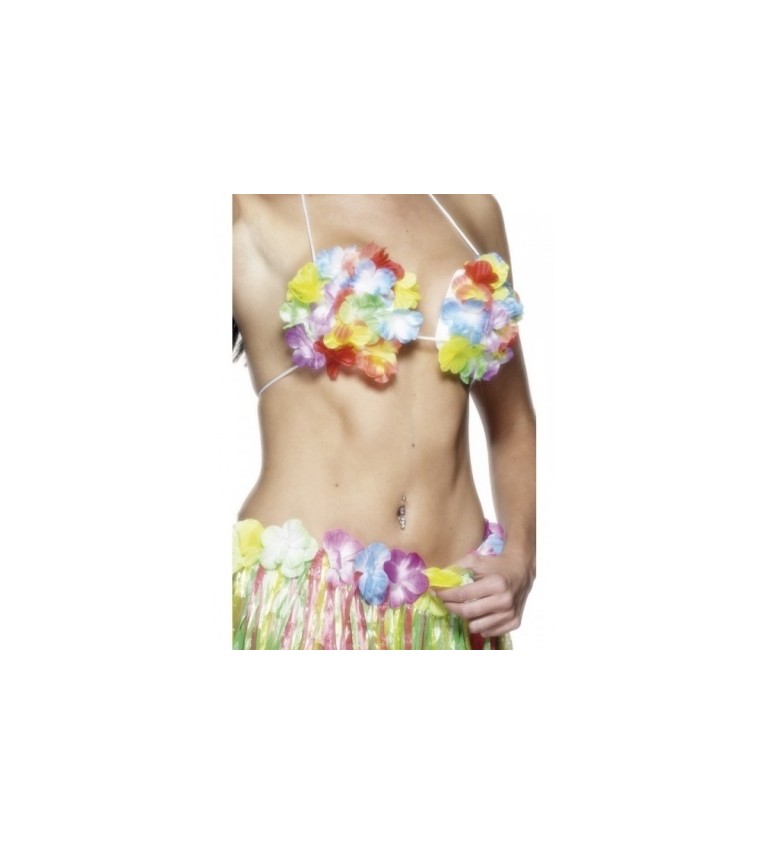 Květinová havaj podprsenka - multicolor