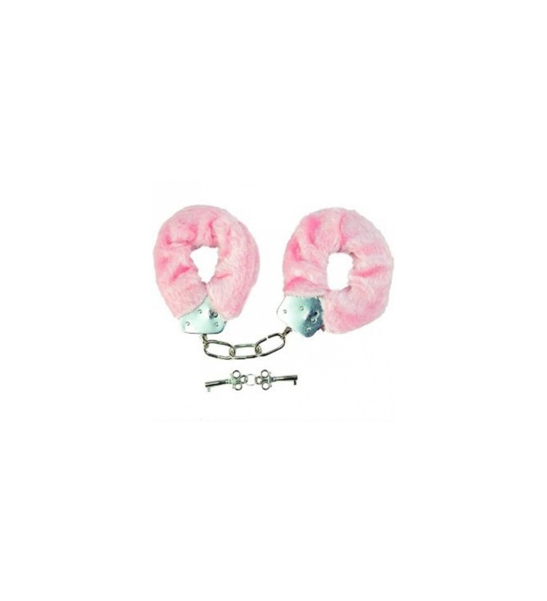 Pouta s kožíškem - růžová