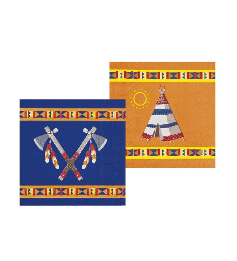 Ubrousek indiáni - 12ks