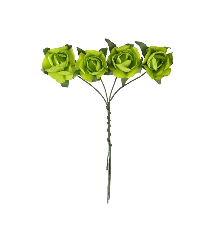 Zelené dekorativní růže