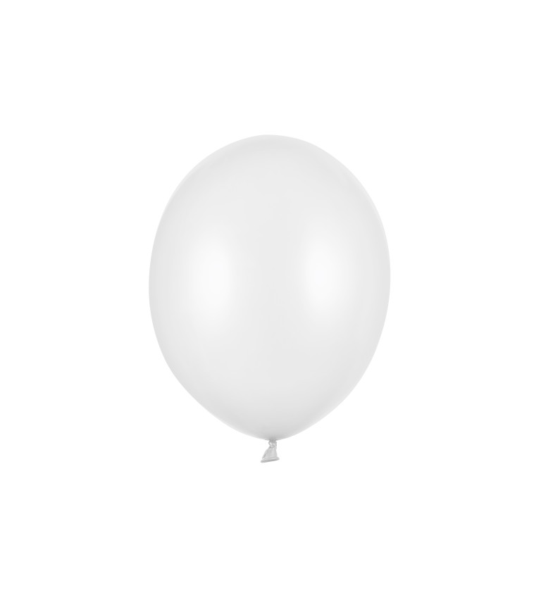Latexové balónky - bílé metalické