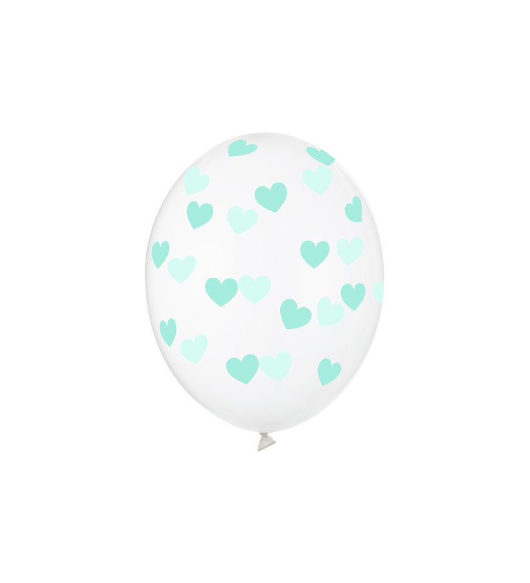 Latexové balónky - srdce modré