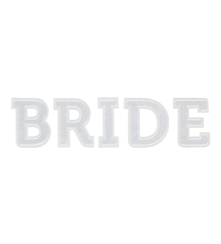 Nažehlovačka Bride - bílá