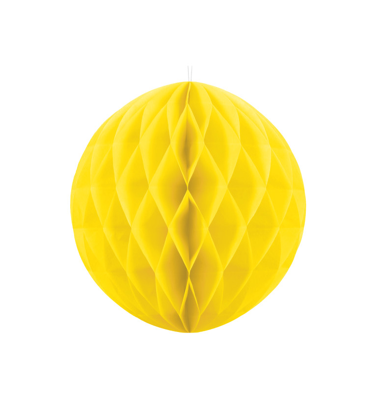 Dekorační koule - žlutá