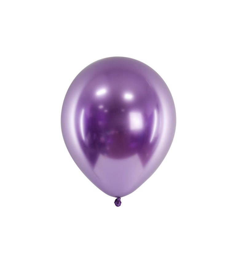 Chromové fialové balónky