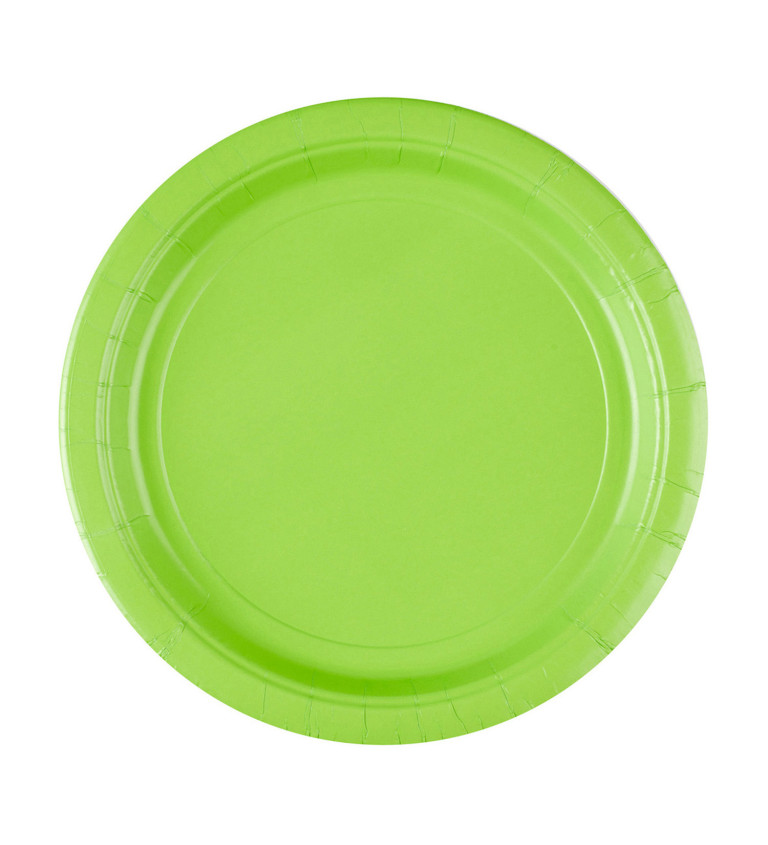 Papírové talíře světle zelené