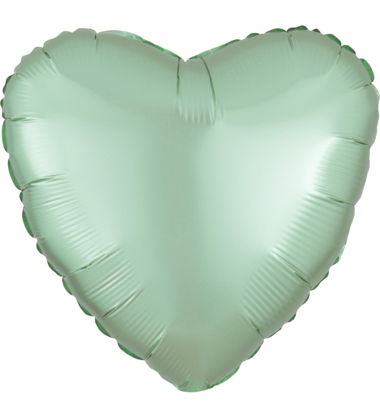 Fóliový balónek - srdce zelené