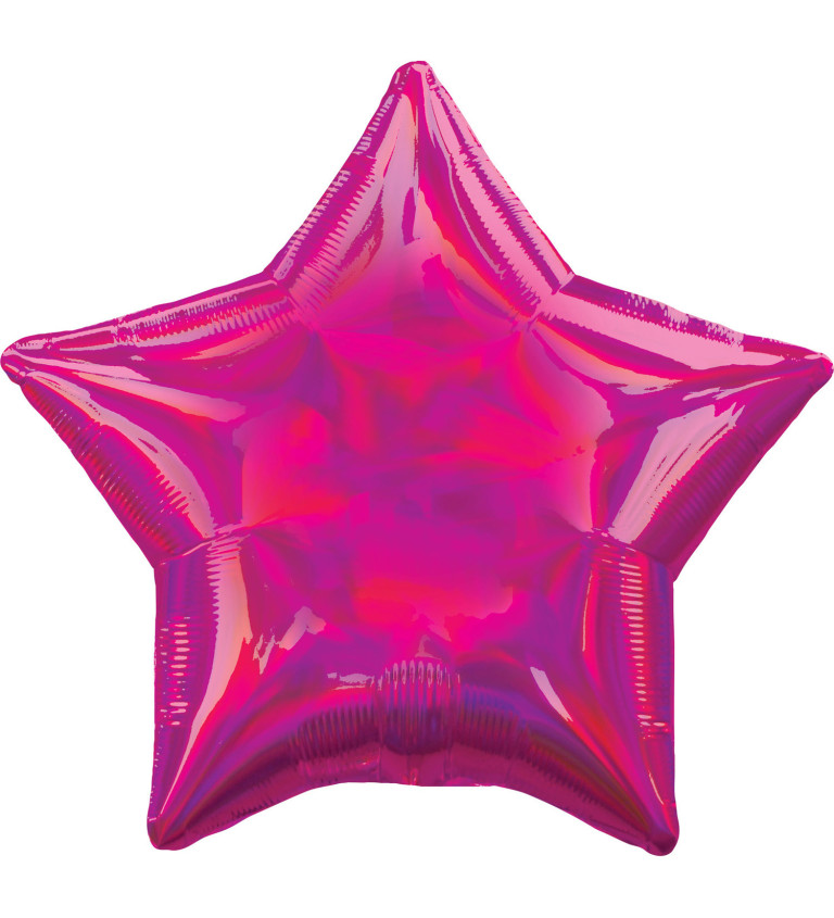 Balónek hvězdička růžová