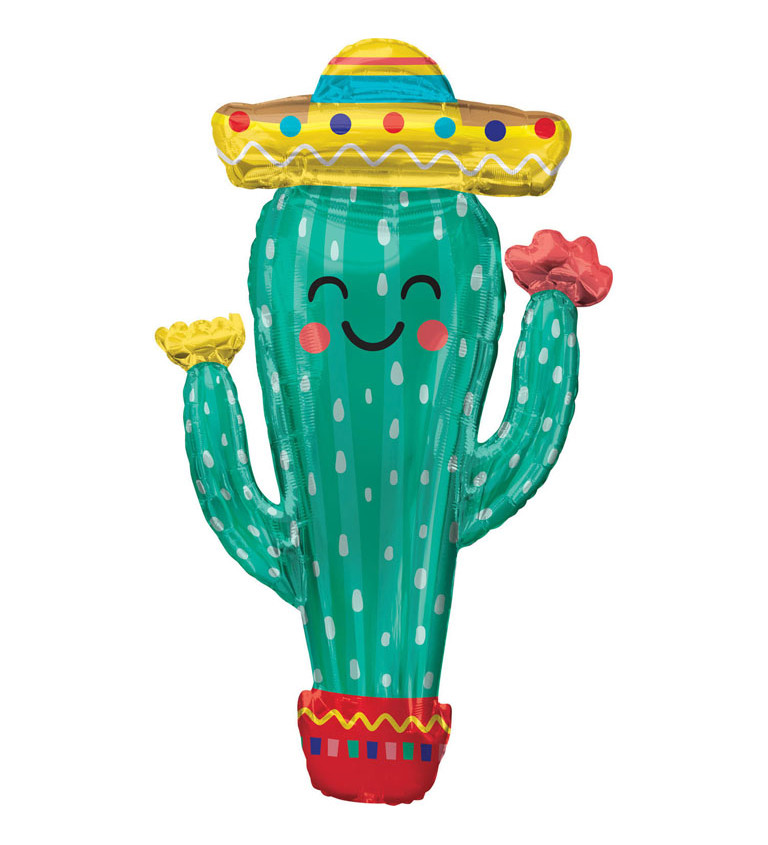 Fóliový balónek - kaktus