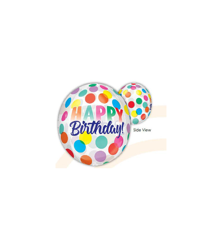 Balón kulatý - Happy Birthday
