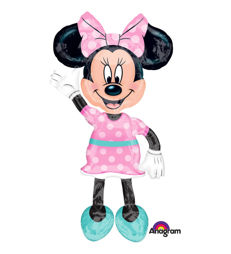Chodící balónek - Minnie Mouse