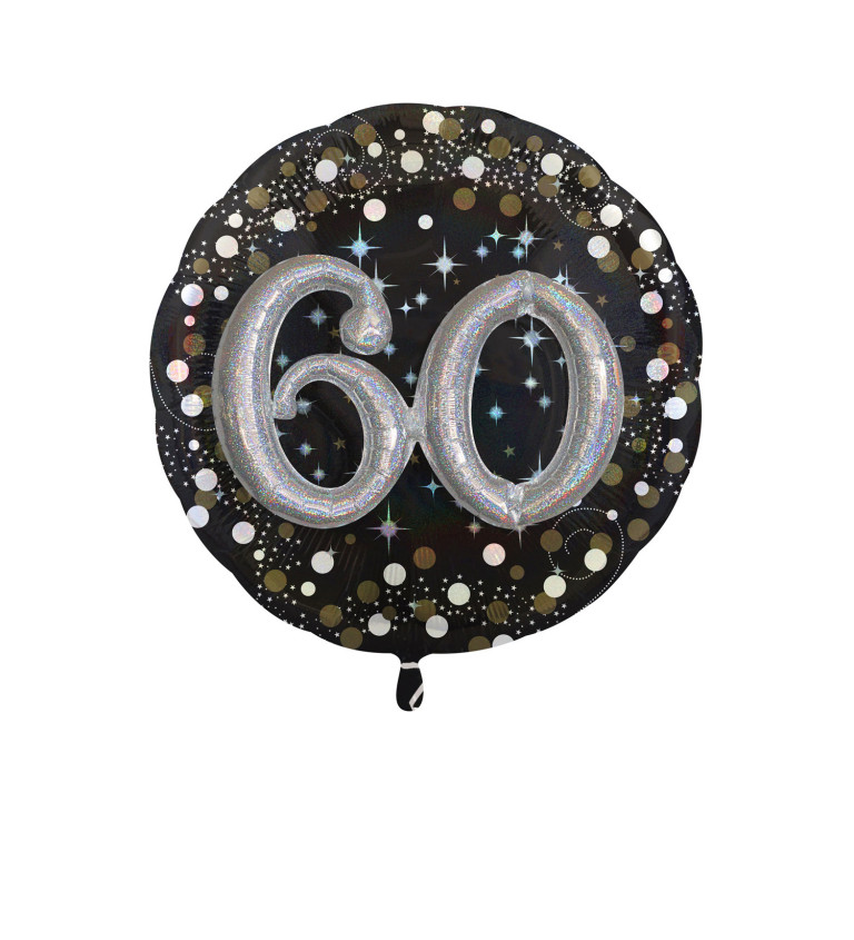 Černý balónek číslo 60