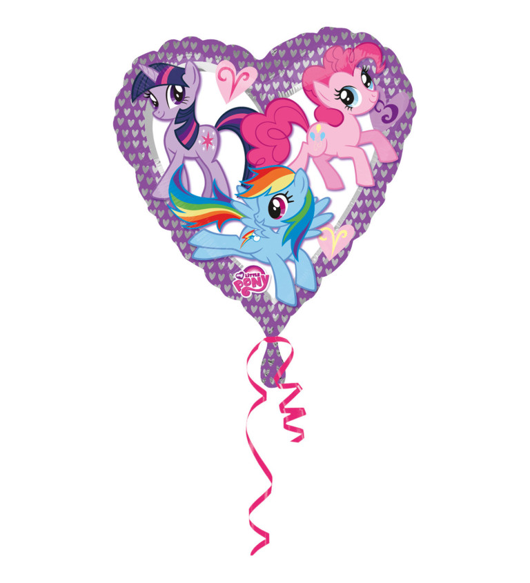 Balónek  srdce - My little pony