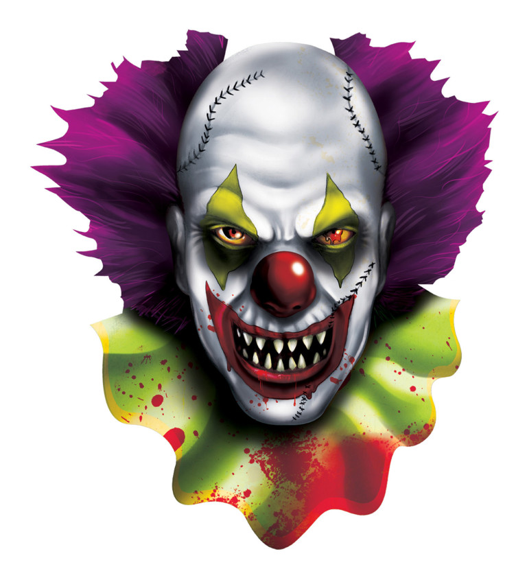Dekorace - Plakát Halloween klaun