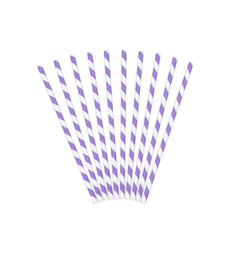 Pruhovaná brčka fialová