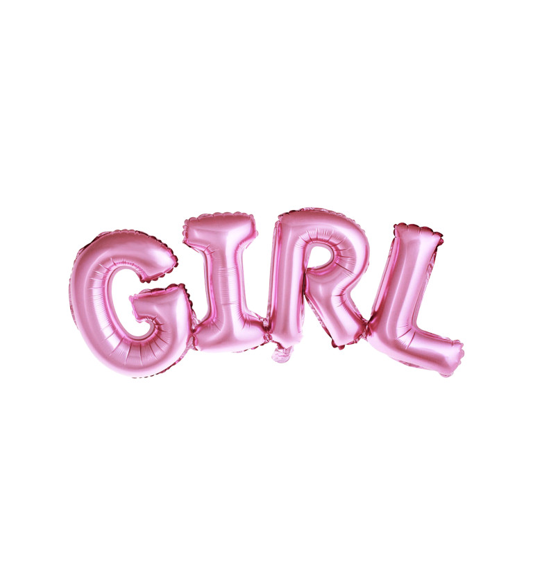 Fóliový balónek - nápis "GIRL"