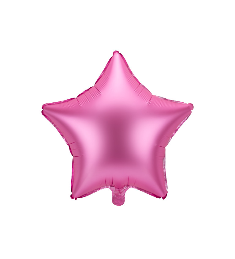 Balónek foliový - růžová hvězda