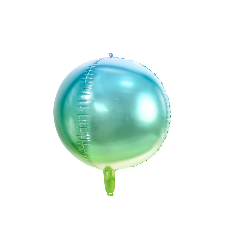 Zelenomodrý balónek - 35 cm
