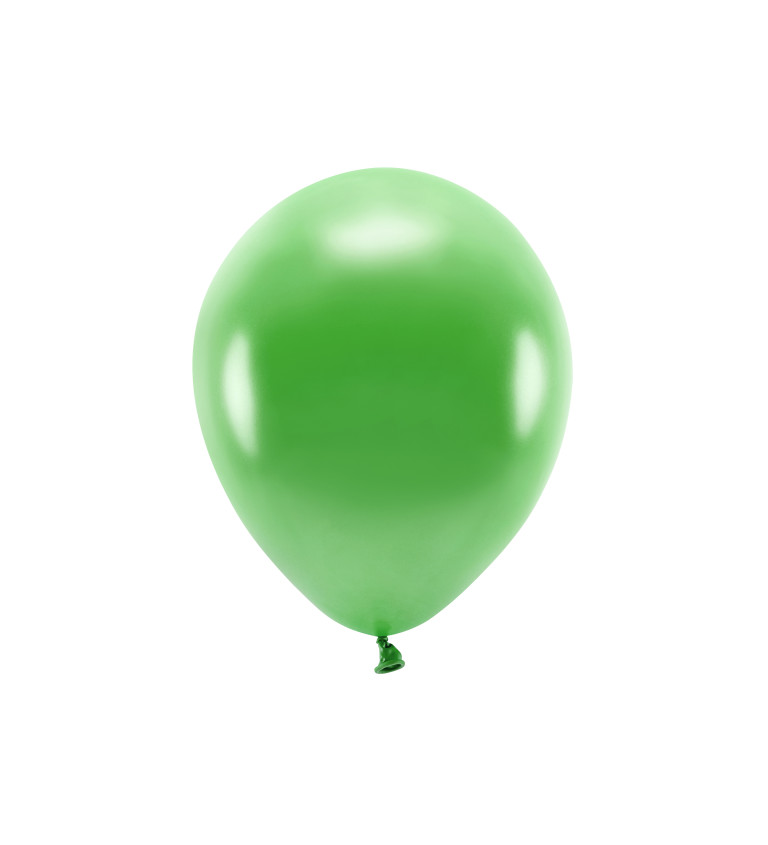 ECO balónky metalické zelené