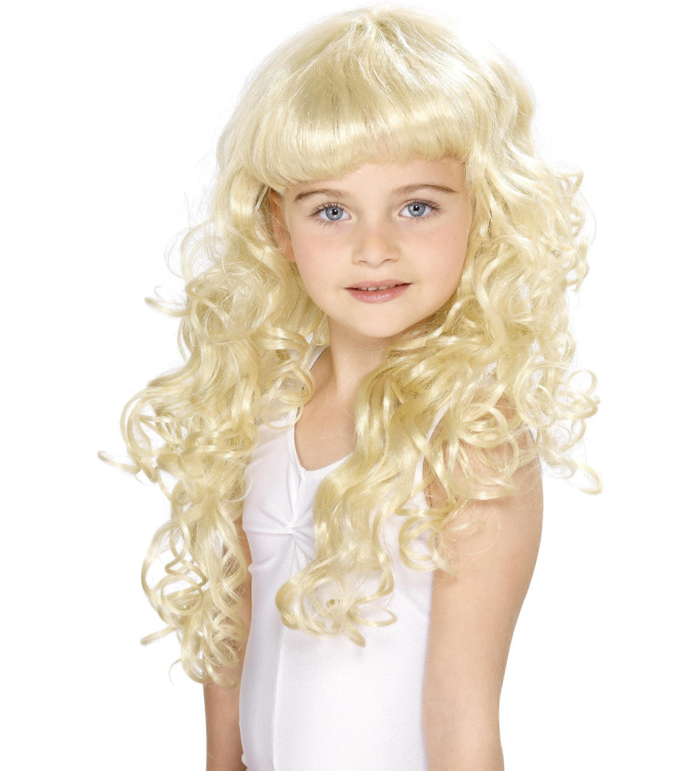 Dětská blond paruka - princezna