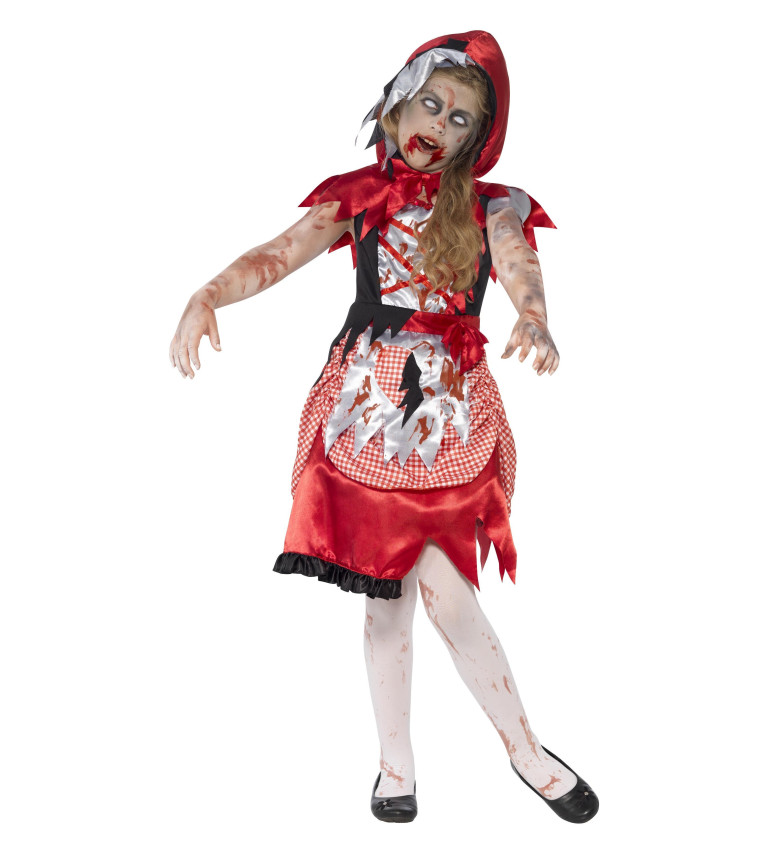 Dívčí kostým zombie hood