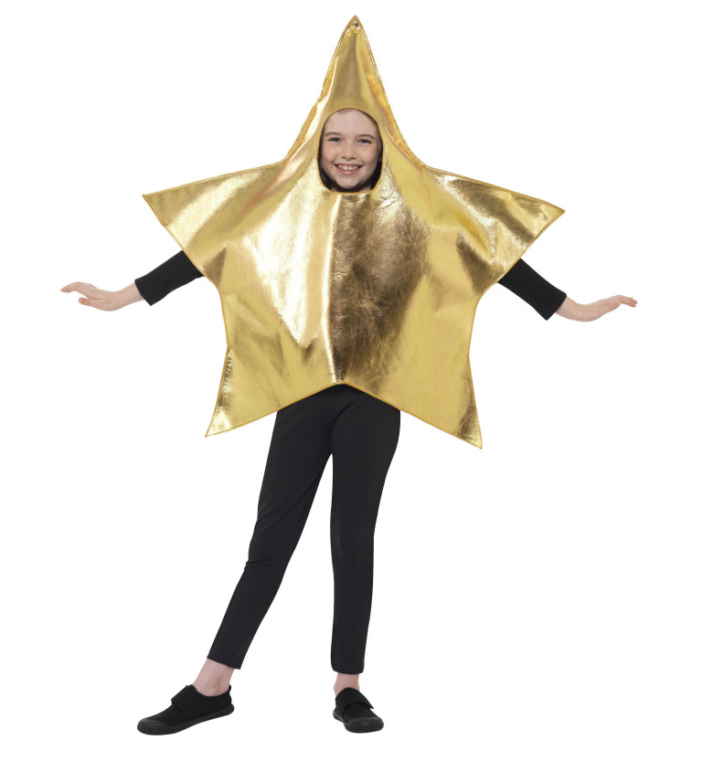 Hvězda zlatá - dětský kostým