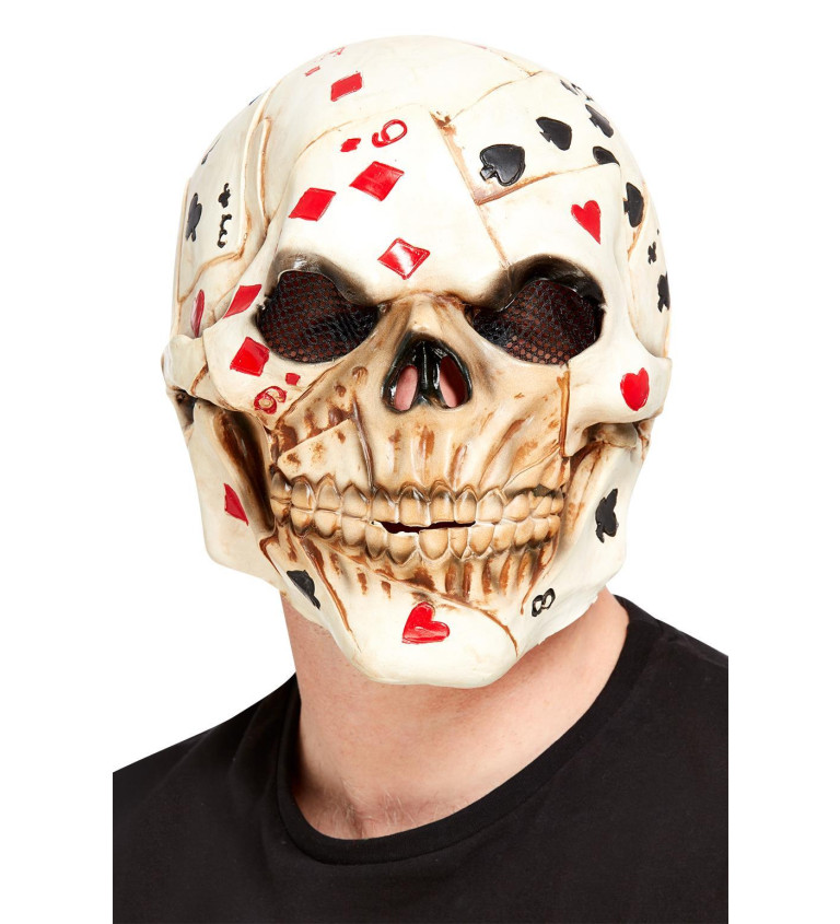 Halloweenská maska Poker Face