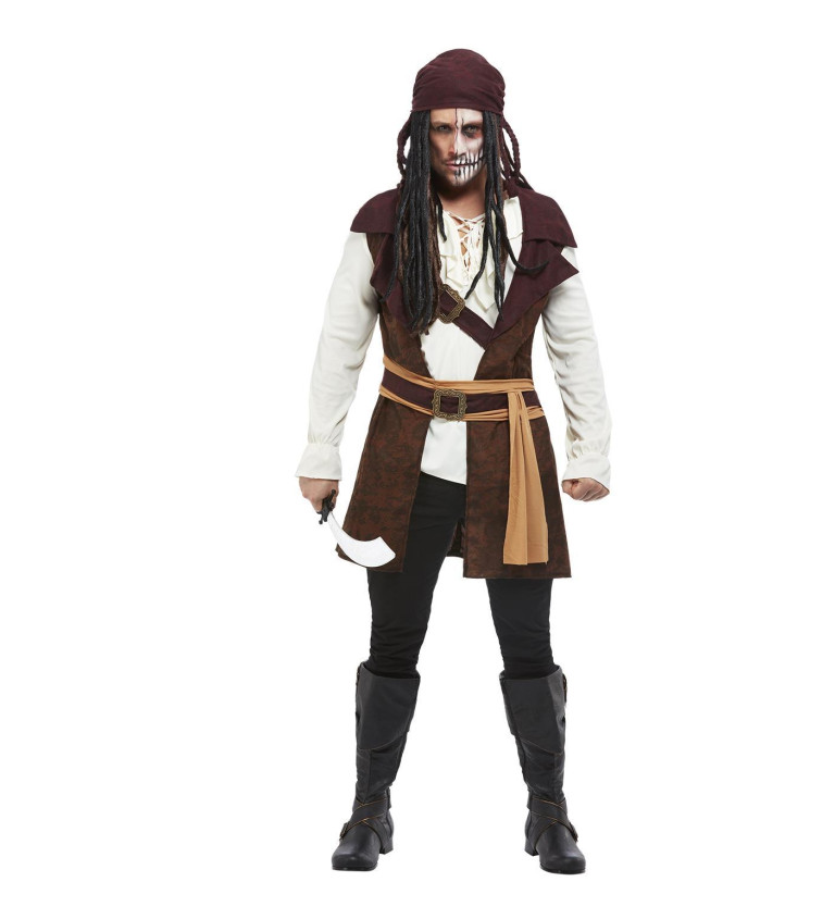 Pánský kostým Pirát temného ducha 