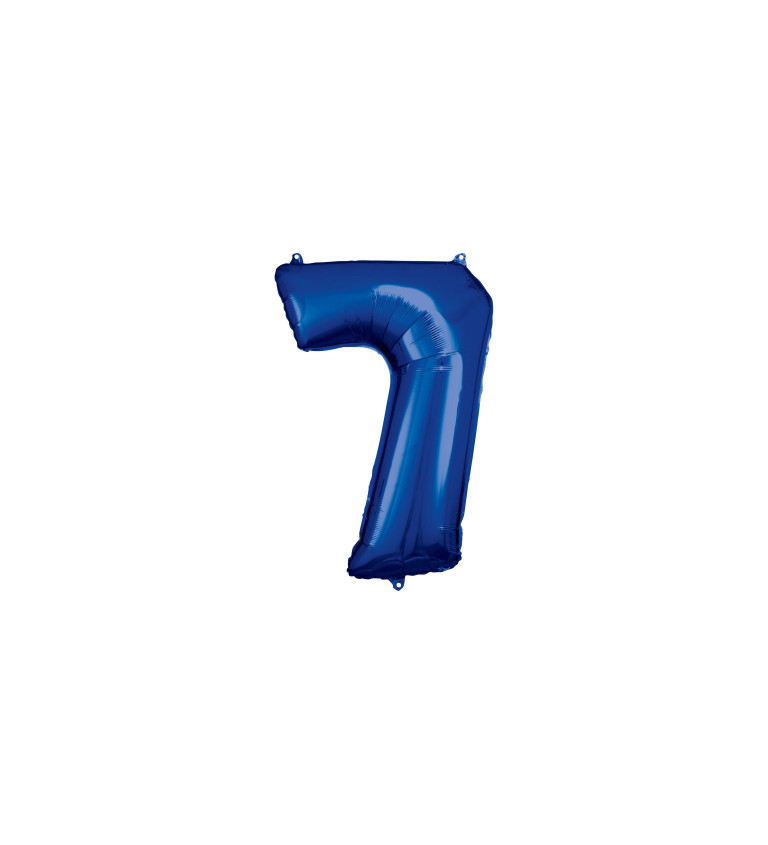 Balonek "7" velký - tmavě modrý