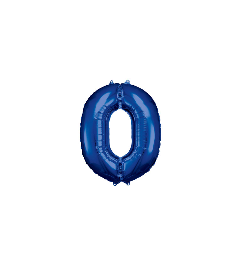 Balónek "0" modrý