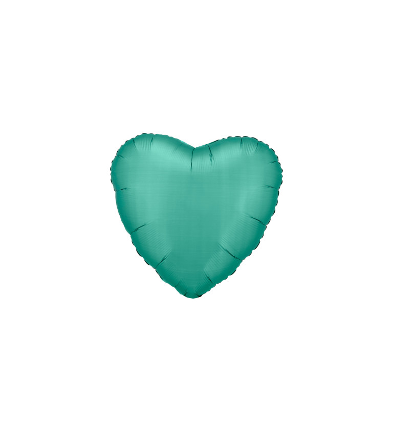 Balónek srdce nefrit. zelená