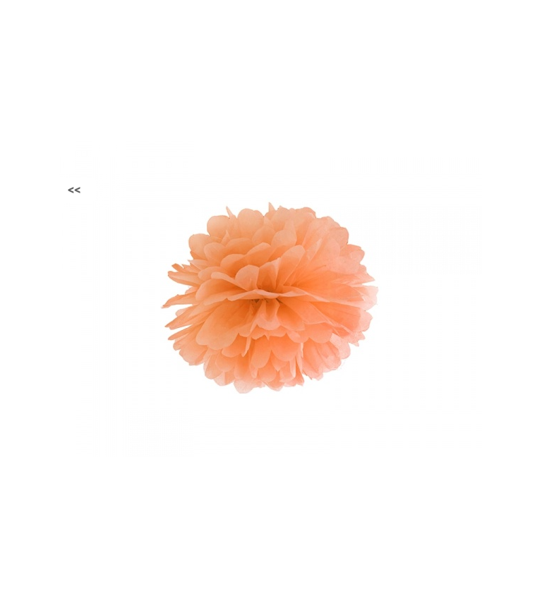Hedvábná koule - oranžová
