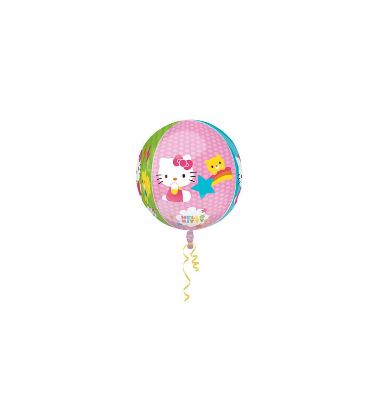 Fóliový balónek - kulatý s Hello Kitty