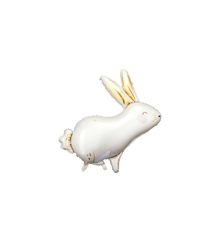 Fóliový balónek - bílý králíček