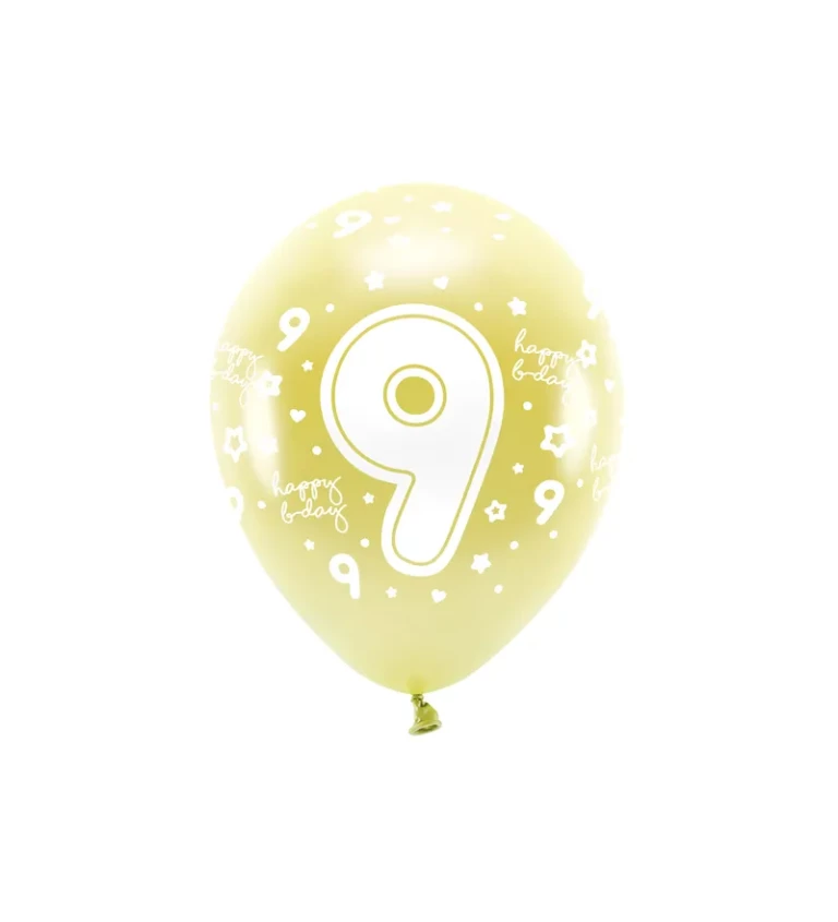 Latexové balónky - žlutá 9