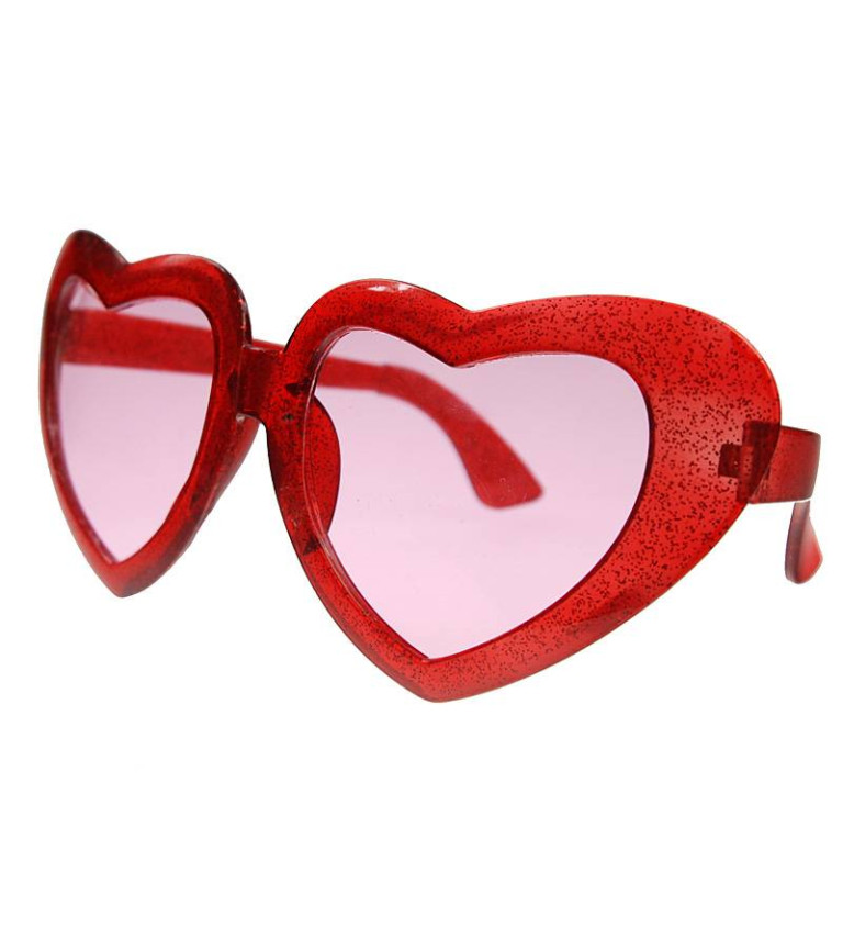 Brýle Srdce červené