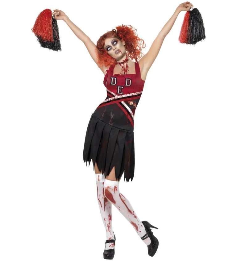 Halloween kostým "Zombie středoškolská roztleskávačka"